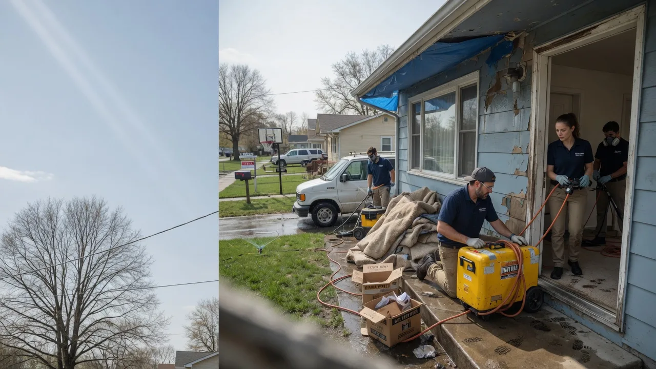 Basement Flood Cleanup in Ogallah, KS near me